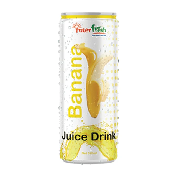 Banana Fruit Juice Drink Instant Beverage Can (Tinned) Natural Fresh-Squeezed Daily Soft Drinks Fruit Juice