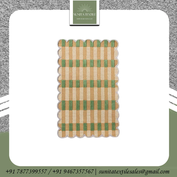 Eco-Friendly Export Quality Living Room Carpet Handcrafted  Unique Designer Living Room Carpet Hand Tufted Carpet For Sale