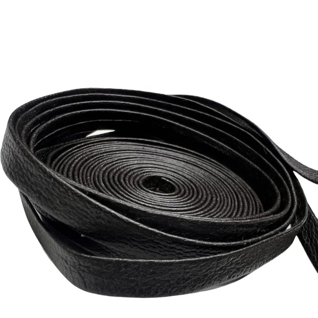 nappa folded flat braided leather cord | High Quality Manufacturer | Great Rub Fastness, Light Fastness & Perspiration Fastness