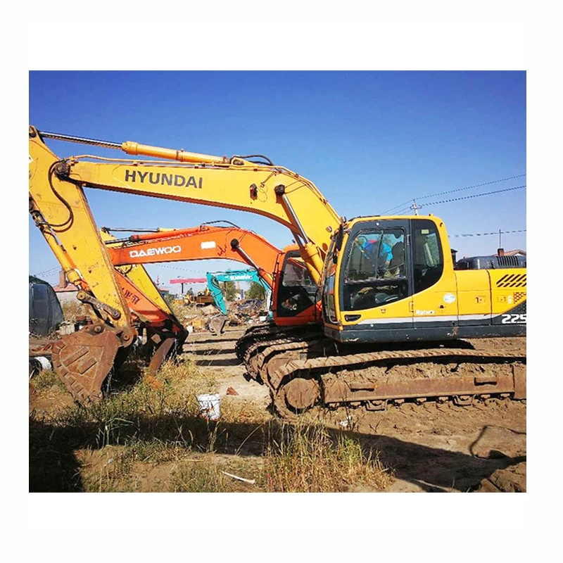 Second Hand Mini Machine Used Hyundai 225Lc Crawler Excavator Digger With Cheap Price