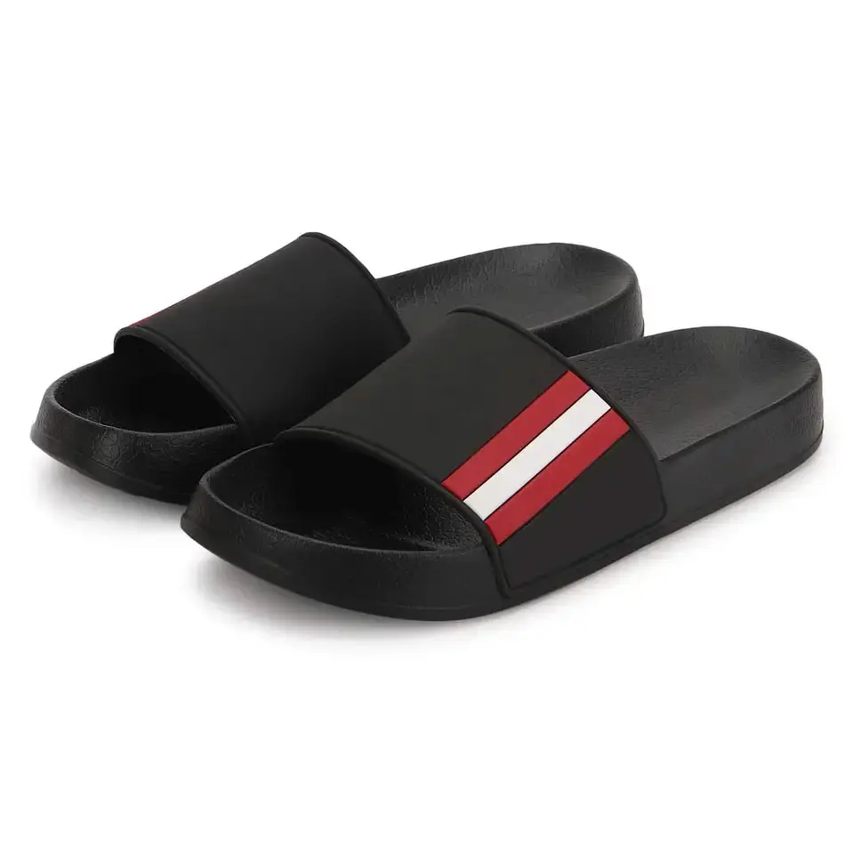 Wholesale Customized Pink and Purple Zebra Print eva sliders slippers men and women indoor slippers