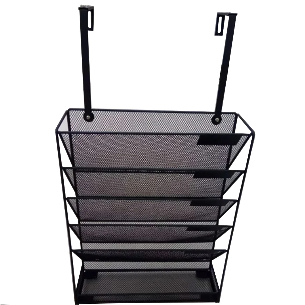 Wholesale 5-Layer Office Wall-Mounted File Organizer Metal Mesh Hanging File Holder with Factory Best Price!