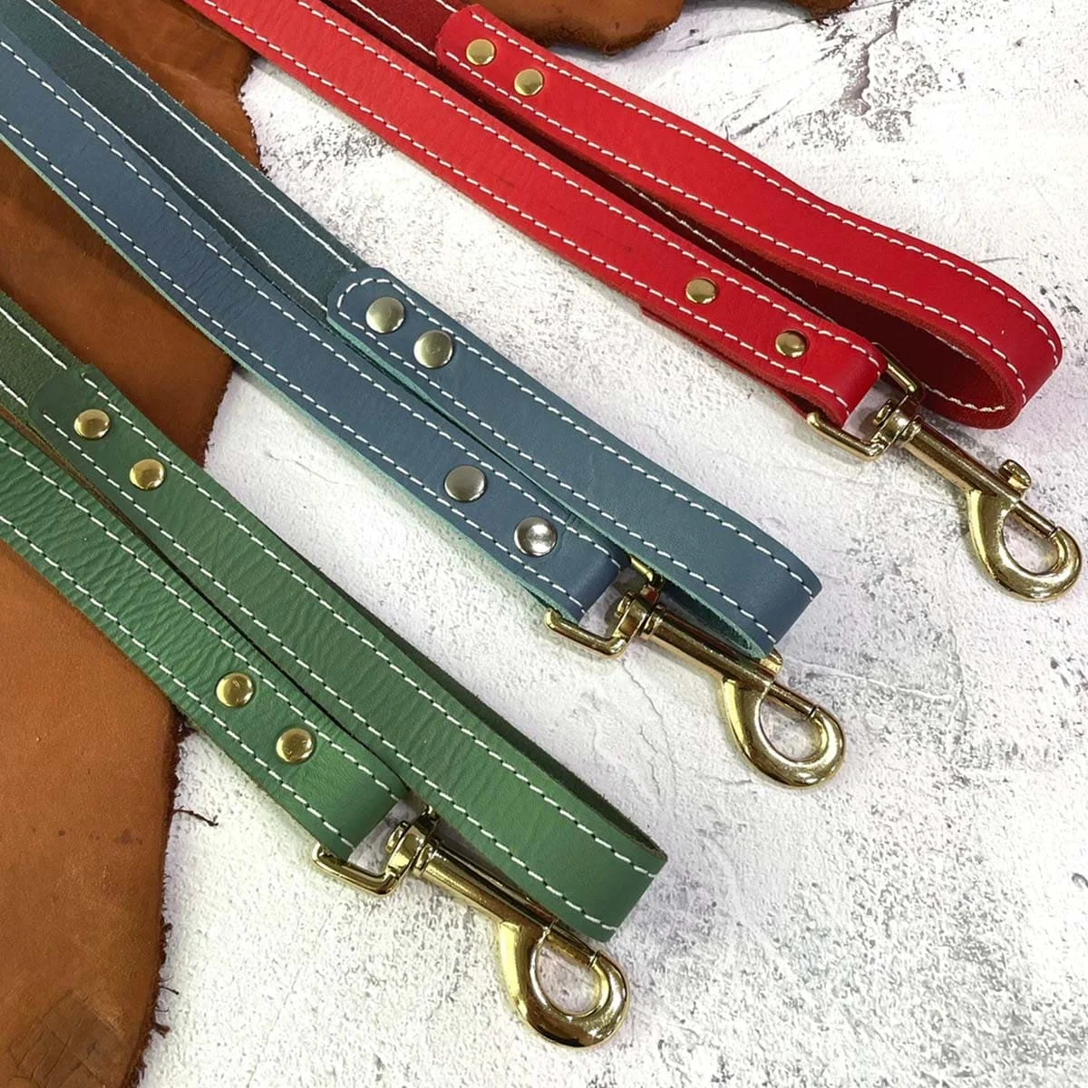 Leather Lead Rope Custom Dog Leash Leather Lead