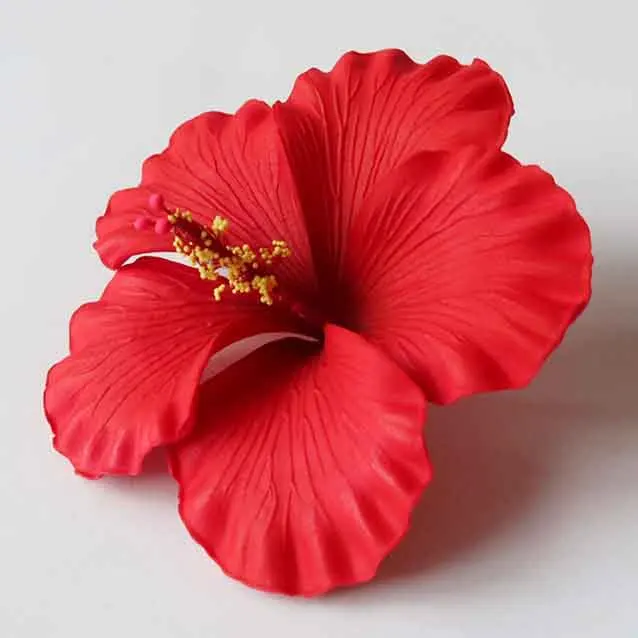 Best seller good quality Handcraft Handmade artificial hibiscus foam flower with special tattoo and color pattern