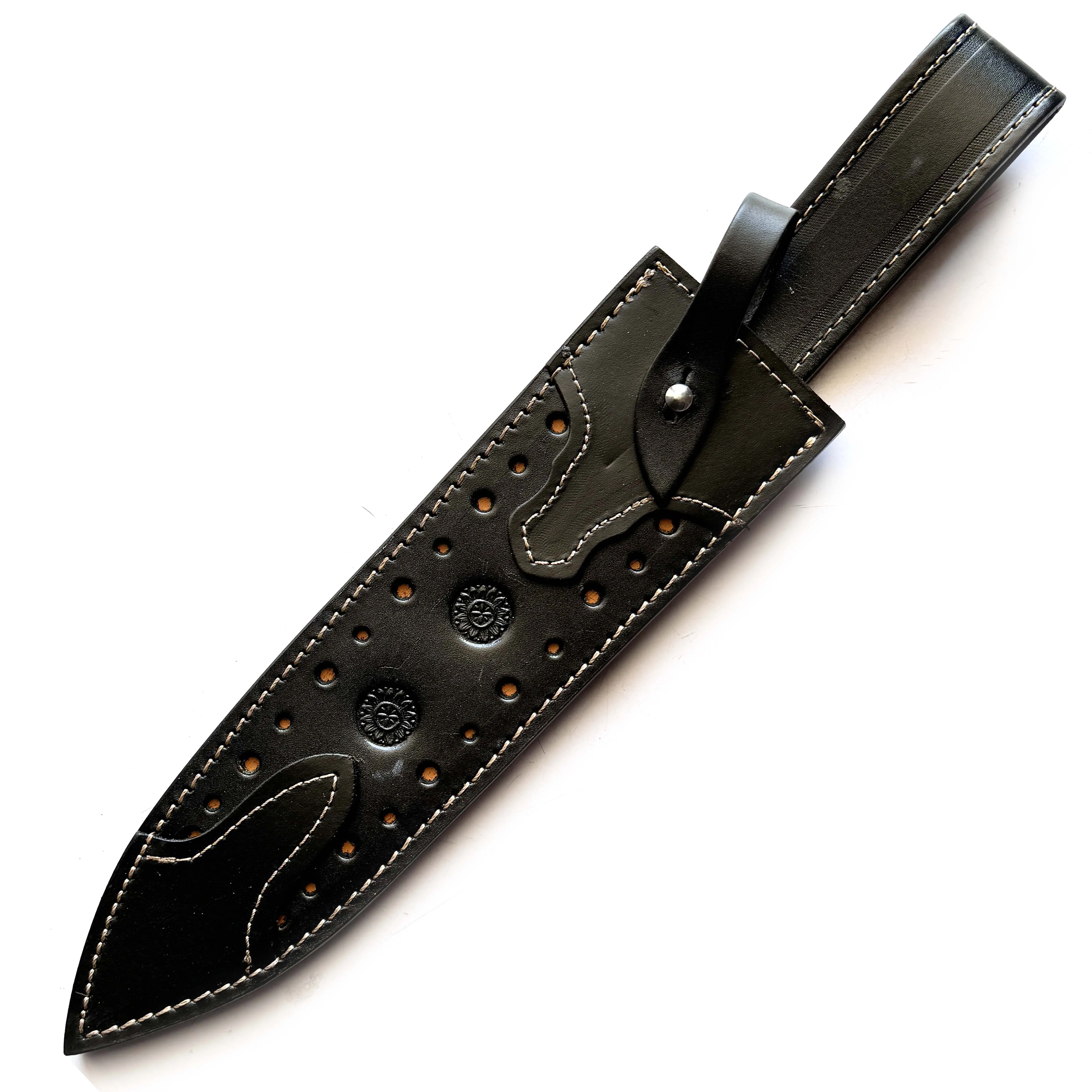 Top Quality Factory Made  Fine Craftmanship Leather Sheath for 6 inch Double Edge Blade Knives