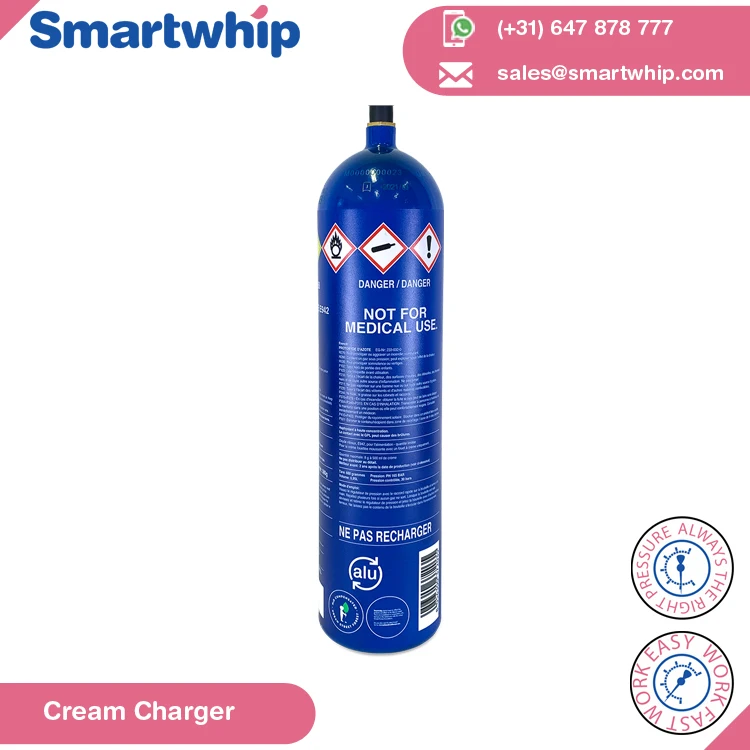 Global Vendor Selling Reliable Quality Aluminium Metal Material 640g Smartwhip Silver Whip Cream Chargers