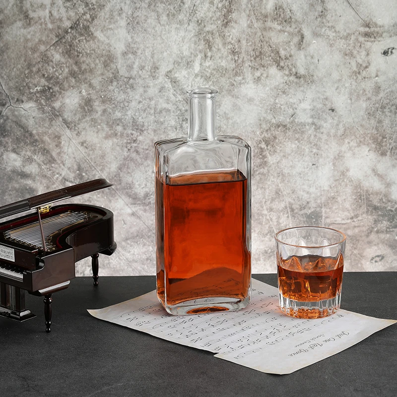 750ml square brandy xo flint liquor 250ml flask frosted rum 375ml champagne glass cylinder bottle cork