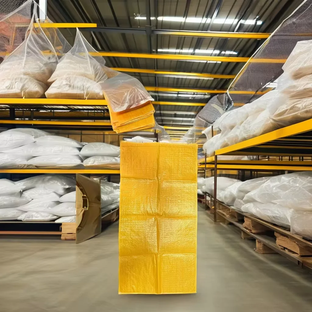 Reusable PP Woven Bags China-Made Polypropylene Sack with Waterproof LDPE HDPE Inner Bag for 50kg Sugar Salt Recyclable