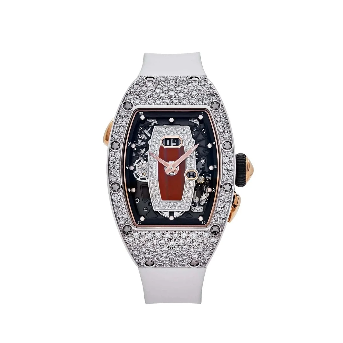 Мужские водонепроницаемые часы с кристаллами