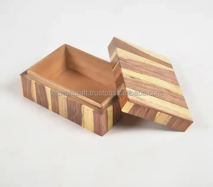 Premium Finished Storage Box For Household Accessories Handmade Solid Boxes Rectangular Boxes