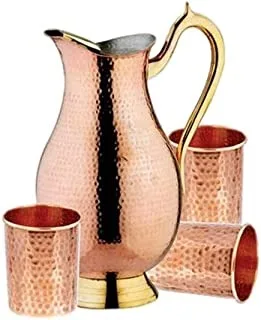 Hot Sale Indian Royal Copper Jug Water Pitcher Handmade Brass Handle Drinking Container Kitchen Tableware Cooperware Gadget