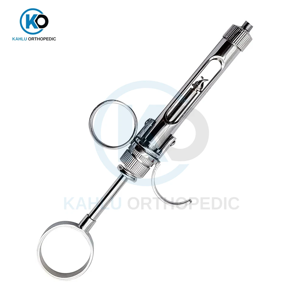Dental Stainless Steel Syringe Aspirating 1.8 ML Dental Surgical Instruments Injector Tool By KAHLU ORTHOPEDIC
