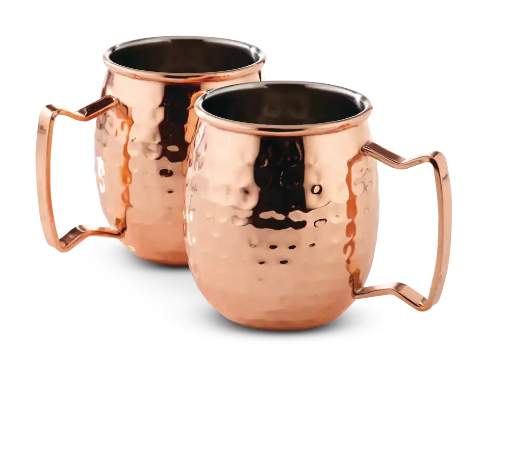 Copper Mug High Standard Custom Double Vacuum Copper Mule Mug from Indian Exporter