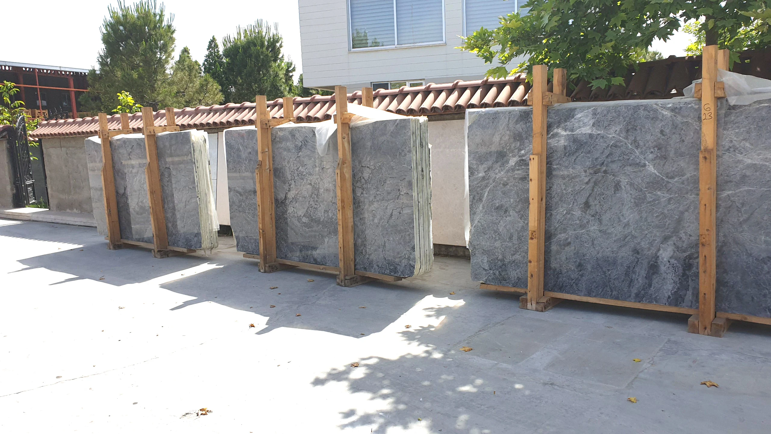 2024 Royal Grey Marble 2cm thick Slab Polished Finish Indoor& Outdoor& Wall & Terrace & Pool Deck& Garden decoration from Turkey