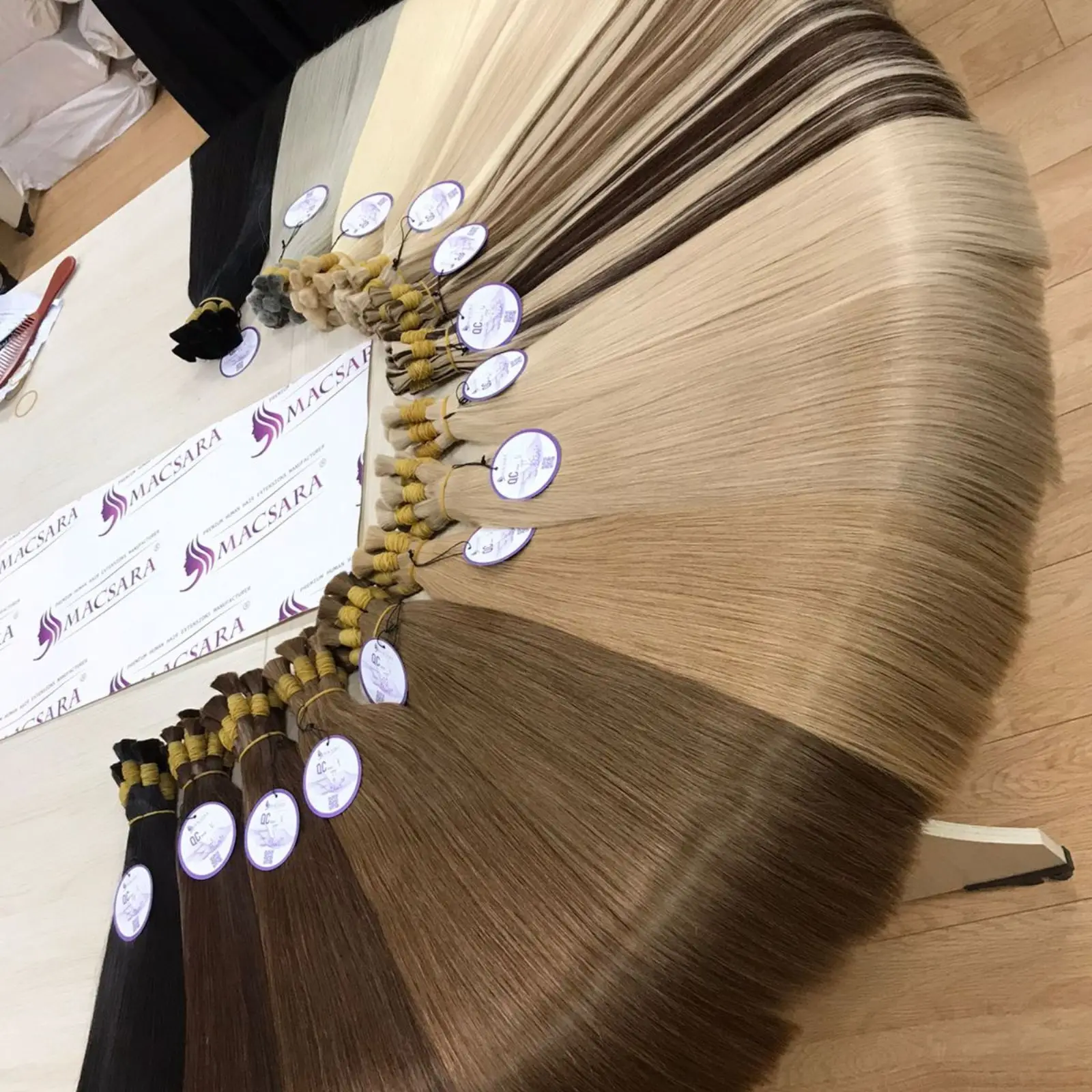 Wholesale Raw Vietnamese Hair Bundles Bulk Hair Extensions Silky Straight All Colors 8 to 30 Inches