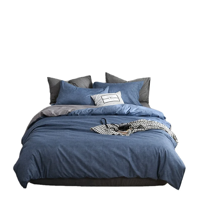 High Grade Solid Bed Sheet 100% Long Staple Cotton 300TC Comforter Sets Bedding Set Luxury Duvet Cover Bed Linens for home