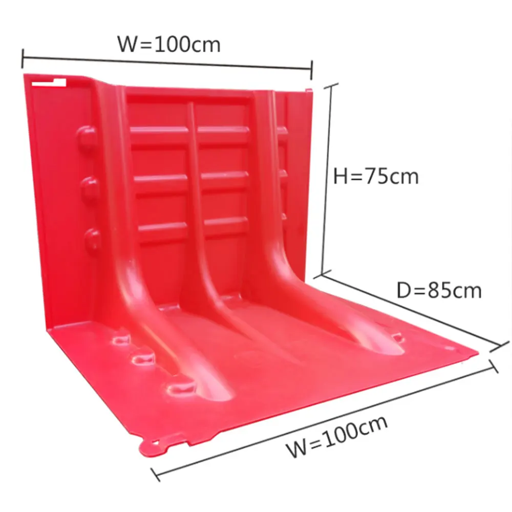 Flood Water Control Barrier door Anti Flood L-Shaped Plastic ABS Water Barrier Anti-Flood Barrier