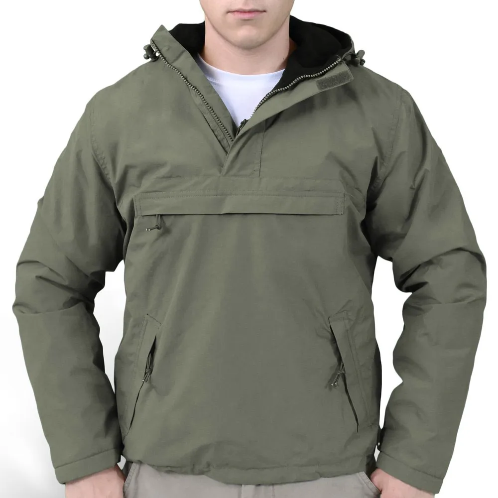 In Green Color Latest Design Breathable Men Wear Windbreaker Anorak Jacket By XAPATA SPORTS