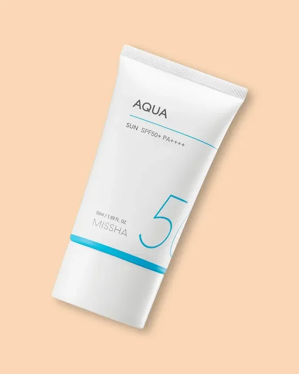 Korean Skin Care Products Beauty Cosmetics Missha Sunscreen All Around Safe Block AQUA Sun 50ml