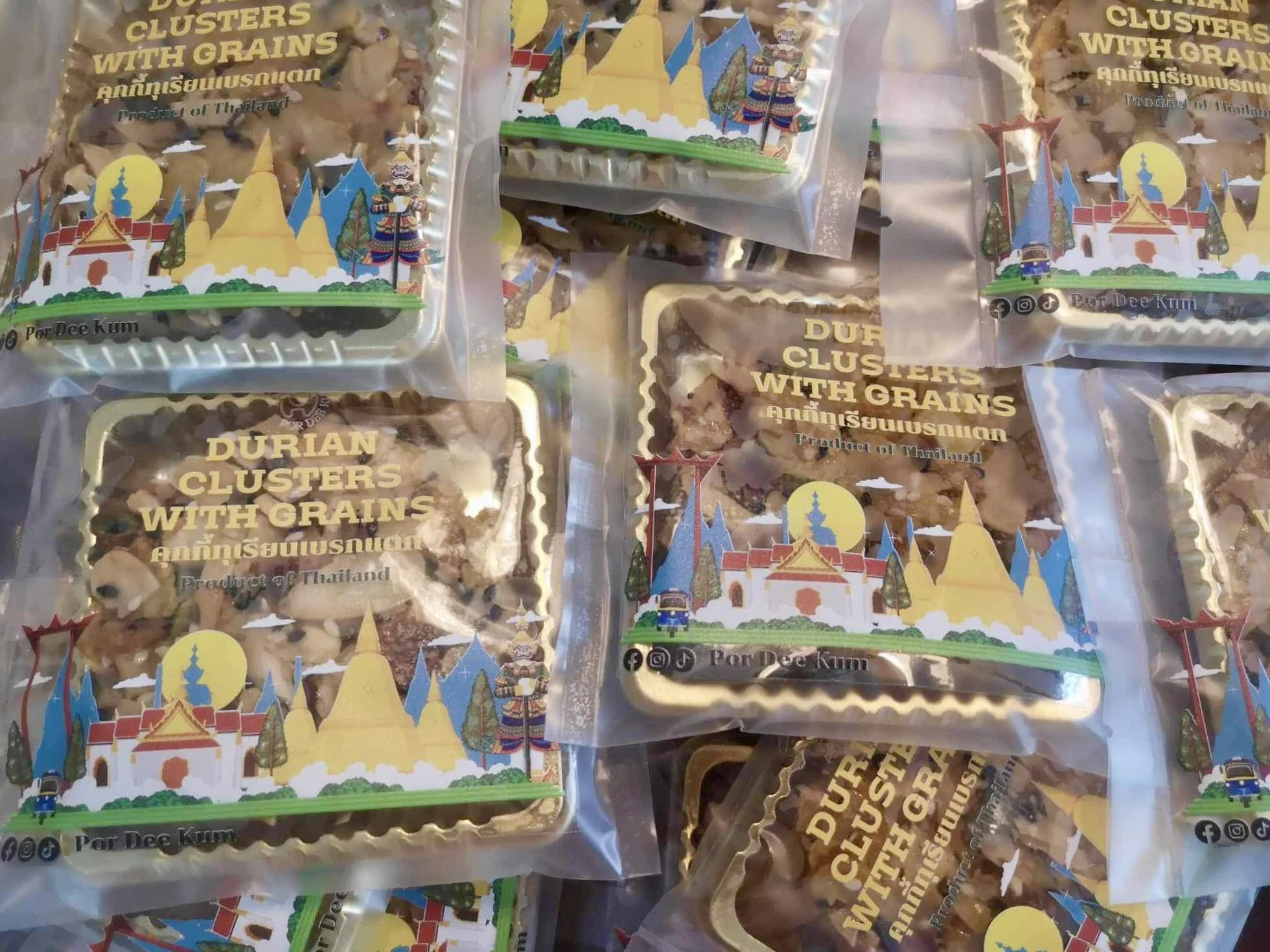 Wholesale Healthy Snack Grain Snack Premium Durian Clusters with Grains Product From Thailand New Trend Snack