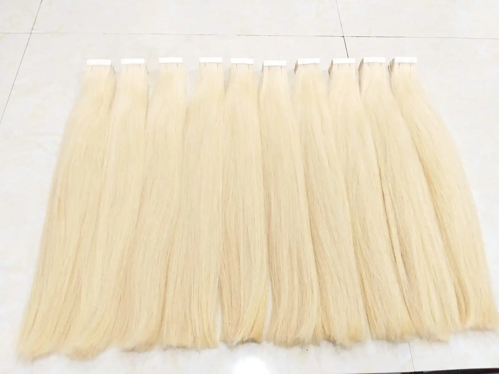 Лидер продаж лента для волос полная длина толстый конец очень мягкие и гладкие 100% человеческие волосы оптовая продажа высокое качество