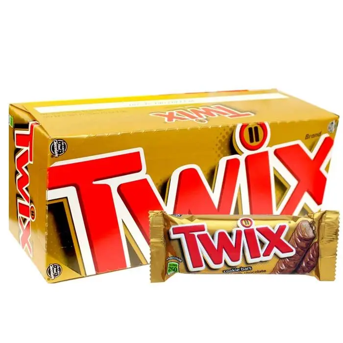 Original Chocolate Twix Biscuit Bars 50g 75g High Quality Twix Chocolate for sale