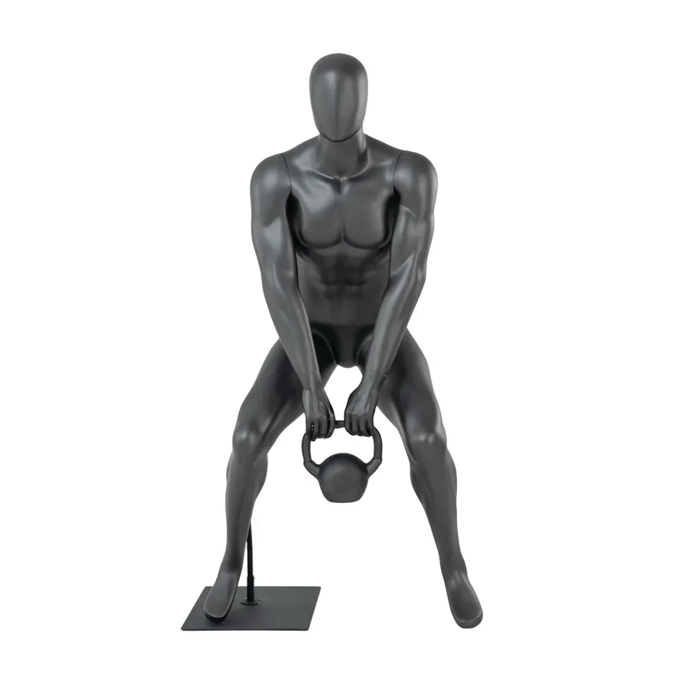 Fiberglass Sports Full Body Mannequin Male Athletic Big Muscle Fitness Mannequin Dummy
