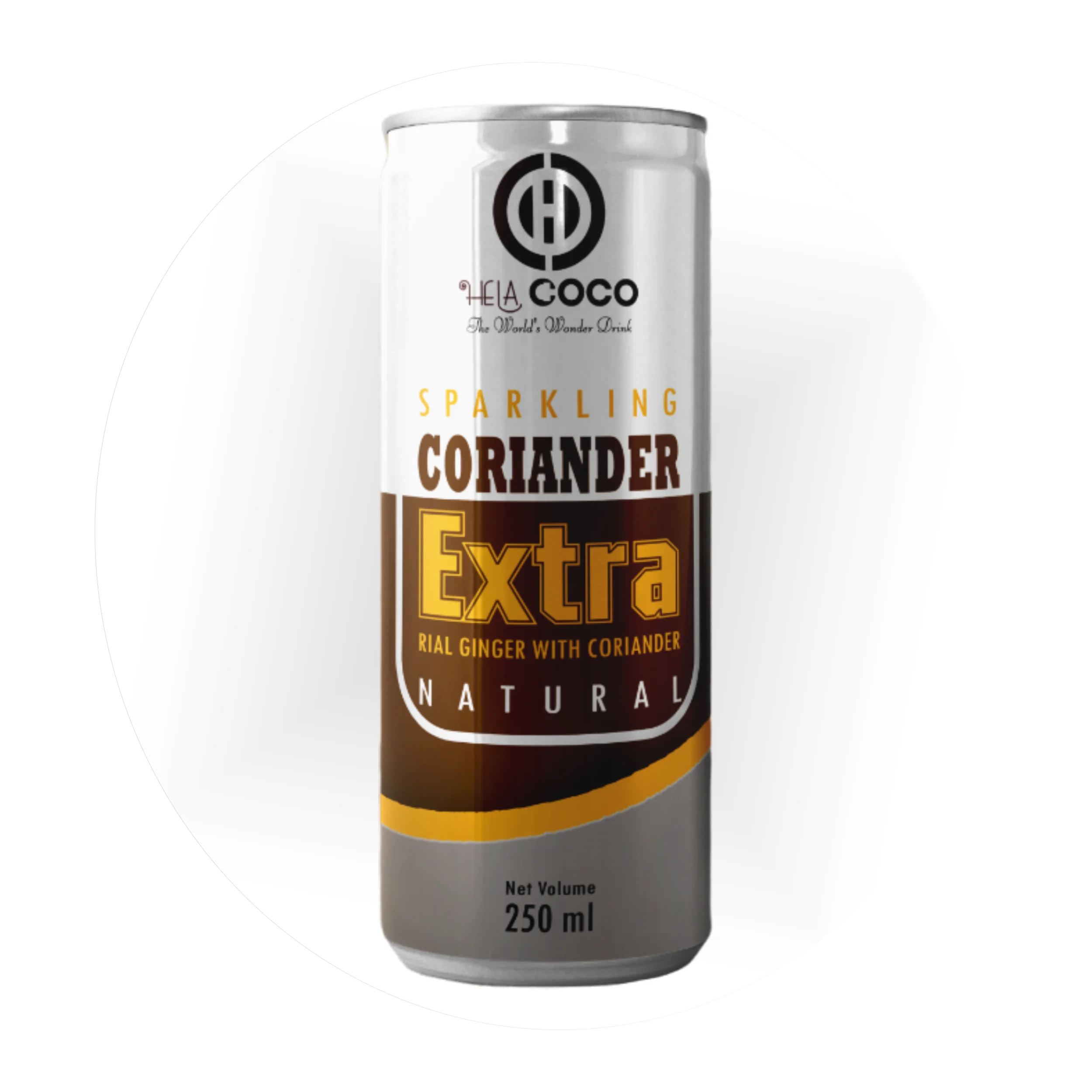 Sparkling natural Coriander with Ginger made according to a traditional recipe