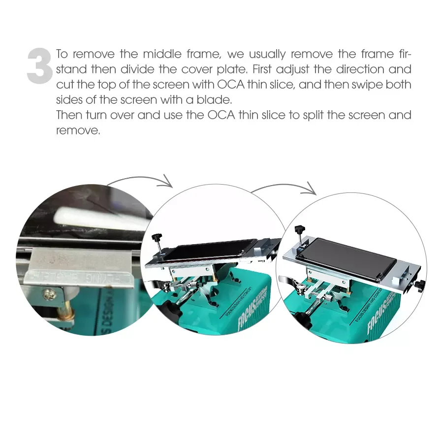 2022 Reballing Iseparator RF4 Vacuum Separator Machine Rotatable Touch Screen LCD OCA Separate Repair Machine