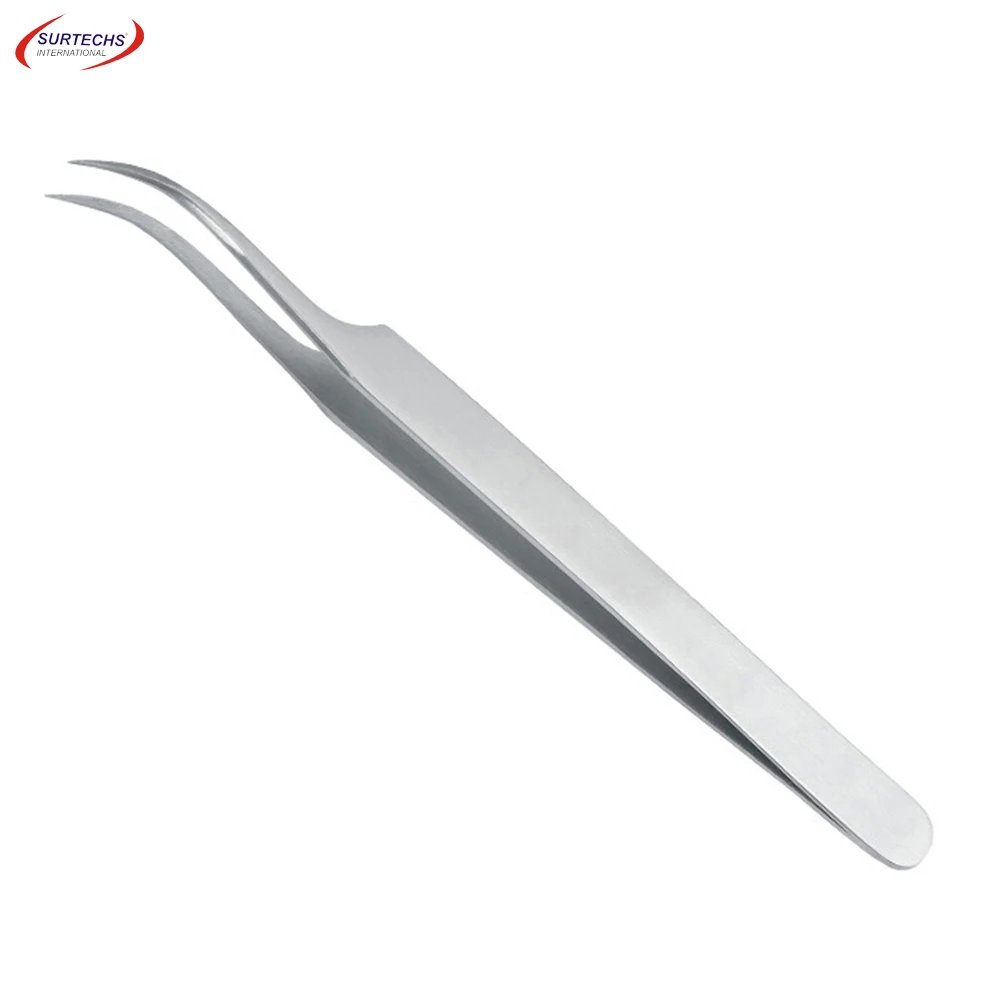 2023 Top Premium Customized Stainless Steel Eyelash Tweezers Best Design Women Pointed Tip Volume Lashes Private Label Features