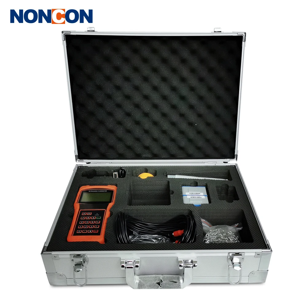 Hot selling  UF2200 handheld clamp type liquid flow meter ultrasonic water sewage clamp on ultrasonic flow meters