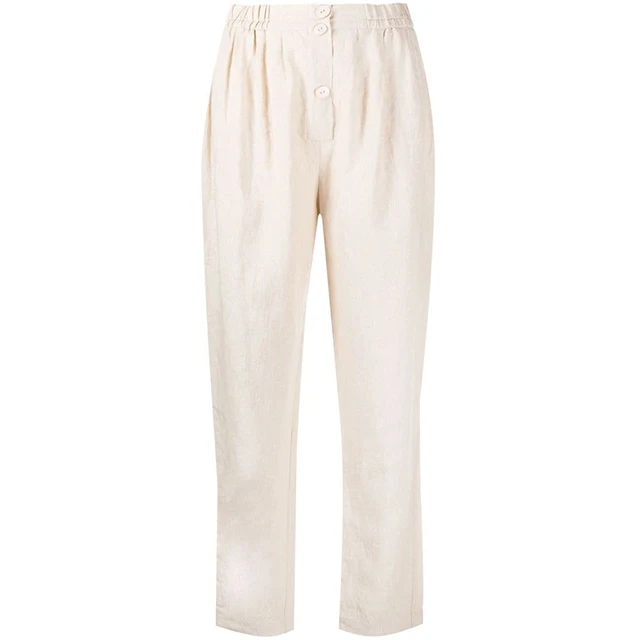 2022 Autumn Wear Pure Linen Premium Linen Pants For Unisex Washed Linen Pants Yoga Pants By Zed Aar Exports