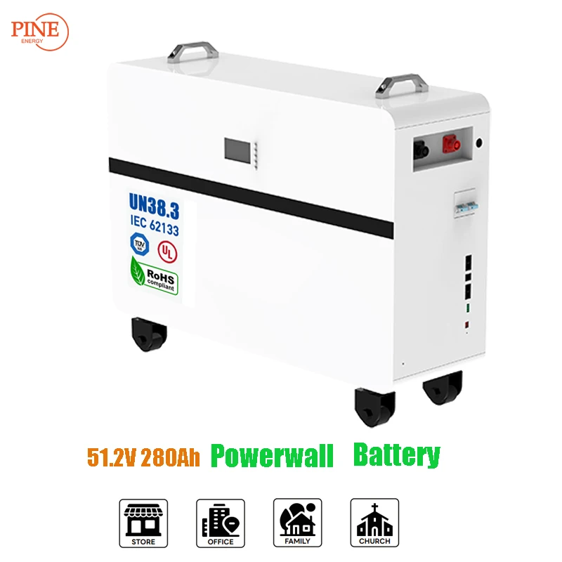 New51.2V 280Ah power wall lithium battery ESS Power-wall Portable LiFePO4 Lithium Battery for solar power battery storage system