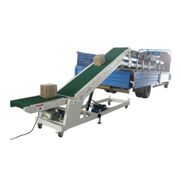 Top Quality Customized Food Grade Portable Truck Loader Conveyor Available with VFD for Speed Control at Best Price
