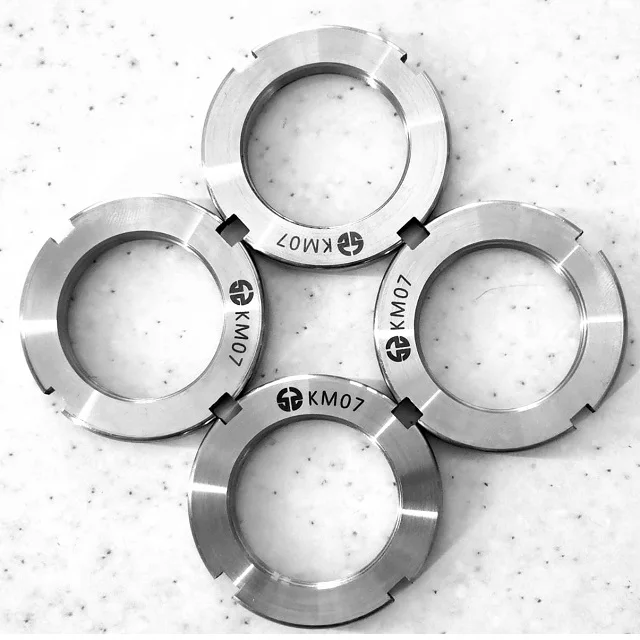 Высококачественные стопорные гайки серии км поддерживают подшипники шпинделя для блокировки