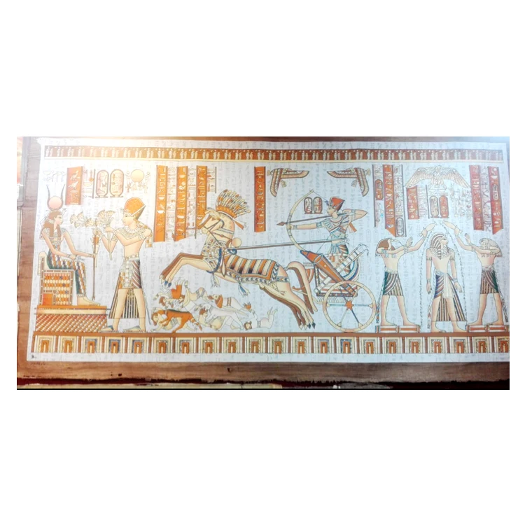 Художественная ручная роспись Papyrus со свинцовым свечением в темноте и изменяющимся изображением портретная живопись бумага Египет изготовление с логотипом на заказ