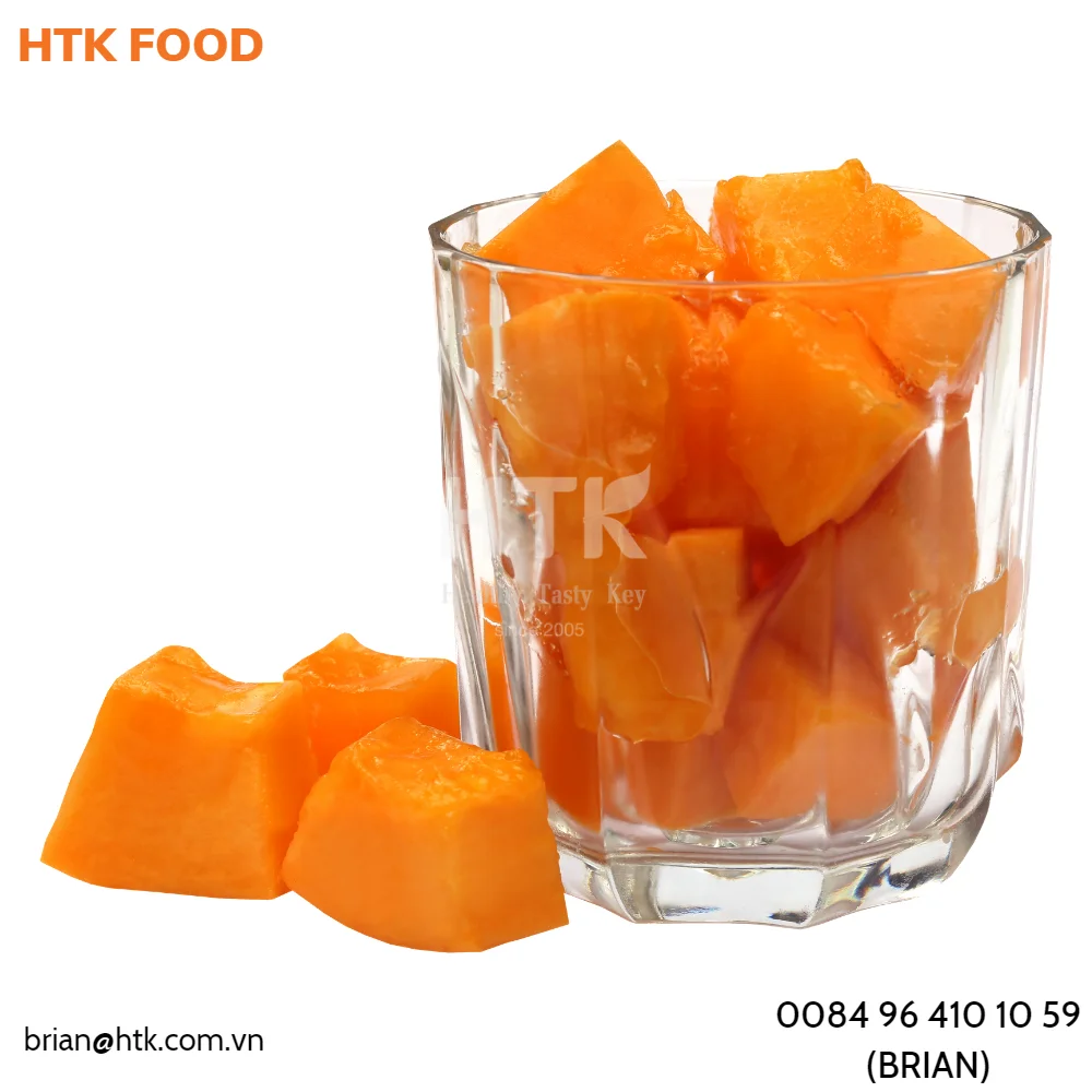 BEST SELLER FROZEN Yellow Red PAPAYA JUICE l CONCENTRATE Made In Vietnam Factory from HTK FOOD for Food & Beverage
