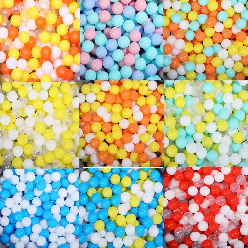 Colorful Thick 5-8cm Kids Bouncy Ocean Ball Bulk Anti-Crush Plastic Ball Pit Balls For Soft Play Equipment Playground Indoor