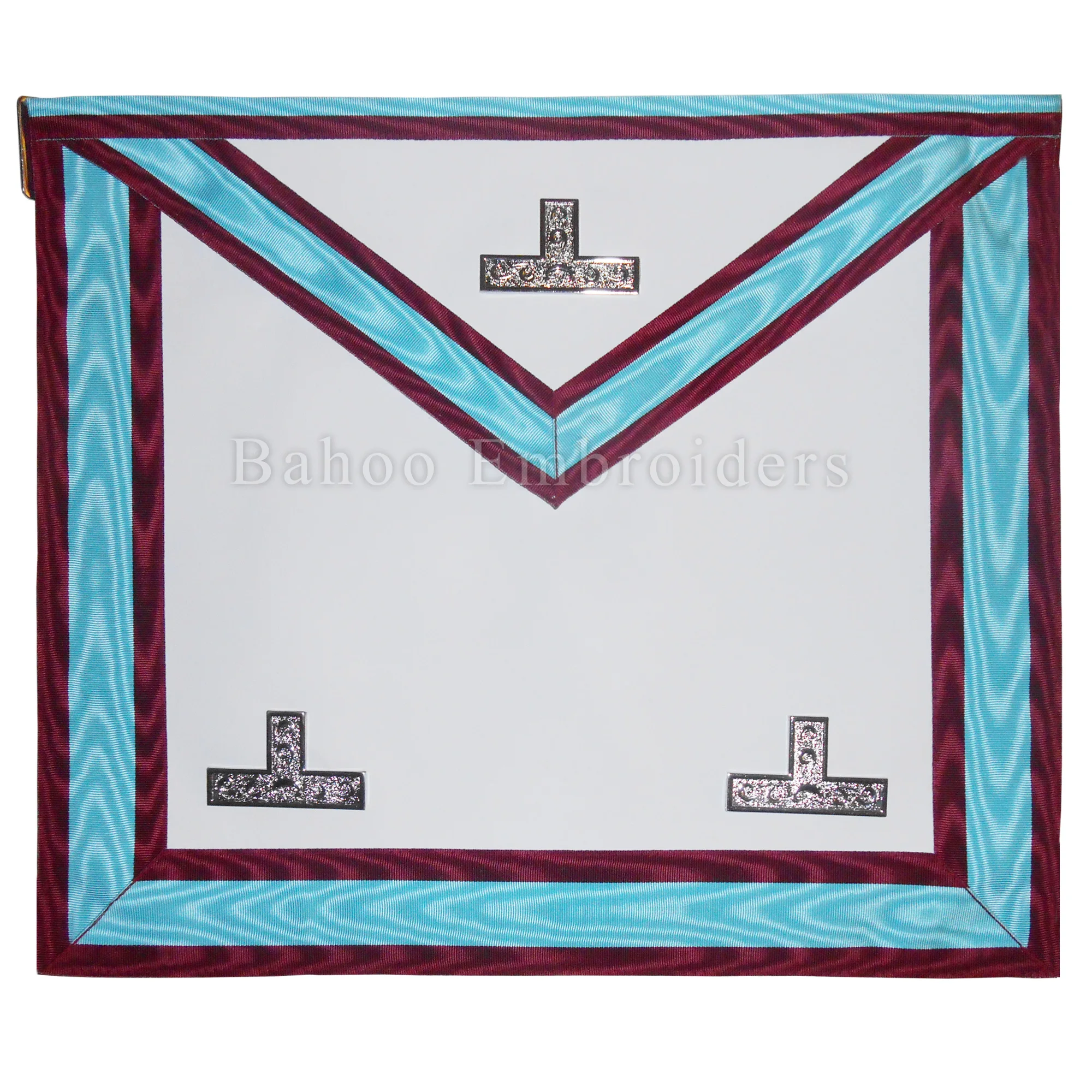 Masonic Mark WM фартук для взрослых унисекс с имитацией кожи и тремя уровнями на фасаде церковного использования (BH-M-552)
