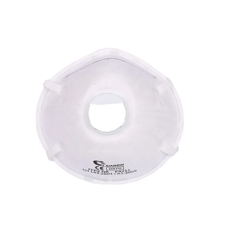 LAIANZHI CE Cup-shape Disposable KN95 4 ply Face Mask With Valve Respirator Factory Price Smooth Breathing Wearing Comfortable