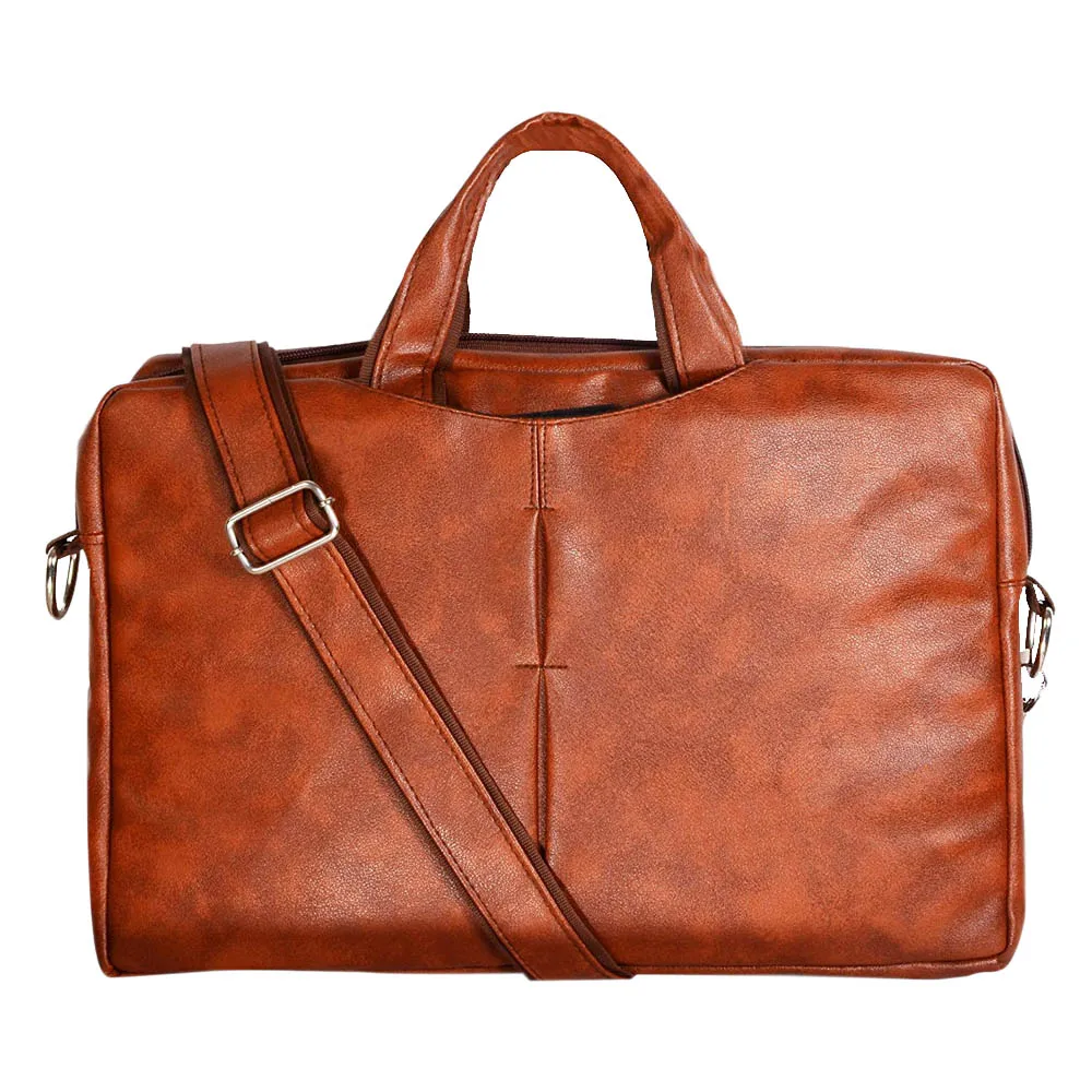 14 Inch Laptop Protective Bag Original Portable Multi-pocket with Anti-Theft Features Simple Black Leather Price on Stock
