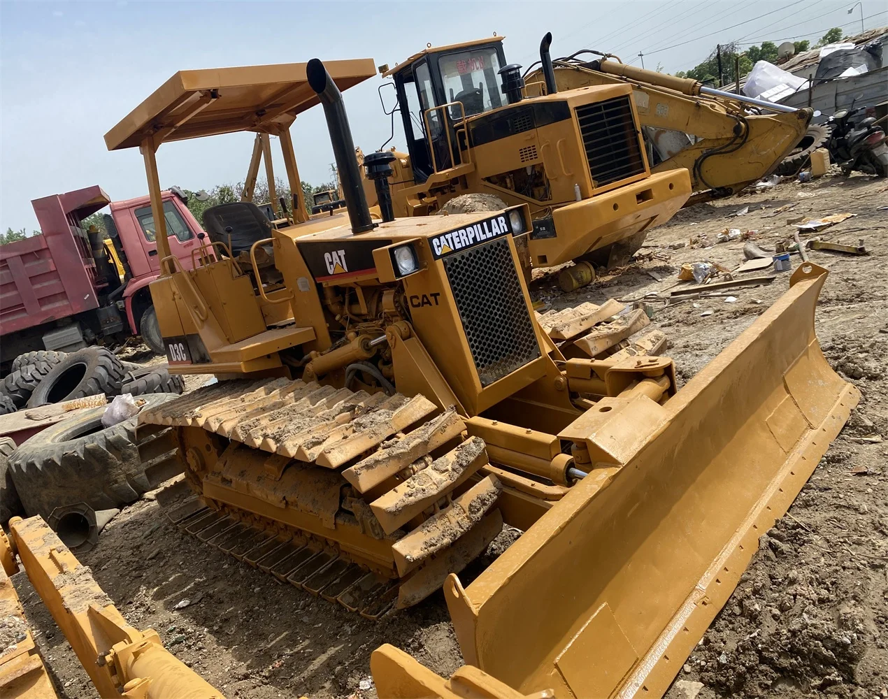 Used Caterpillar D3c Dozer Cat Crawler Mini Bulldozer D3c Tractor with good condition