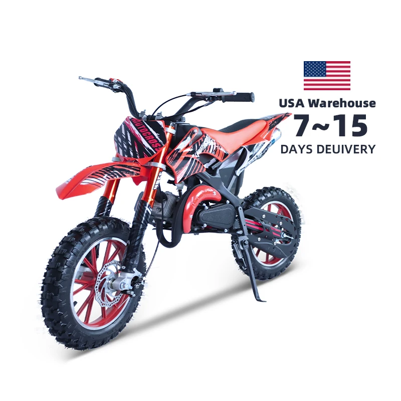 2024 Hot selling kids gas 49cc 50cc 2stroke mini pocket dirt bike for 8 year olds