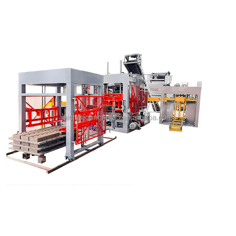 Aichen hot sale 6-15 automatic hydraulic paving block making machine make block business ideas with small investment