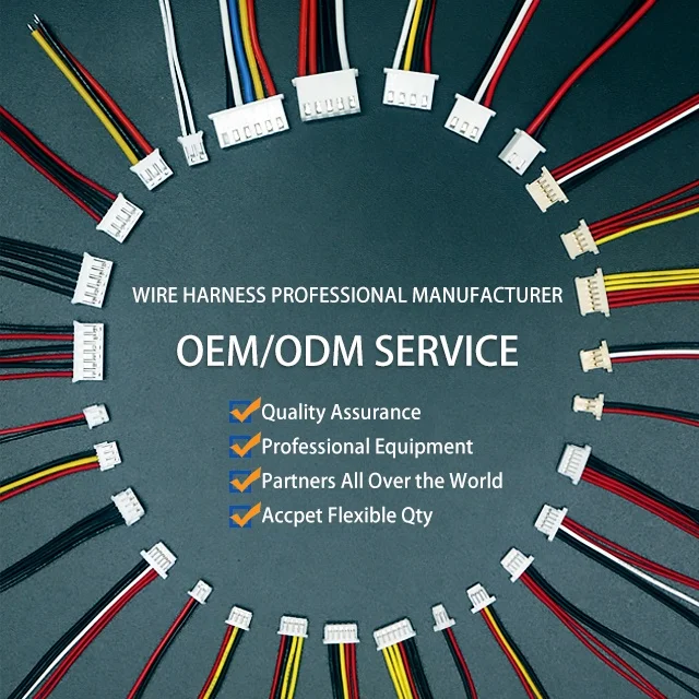 Wholesale jst molex dupont tinned copper jumper wire harness custom for PCB breadboard household appliances