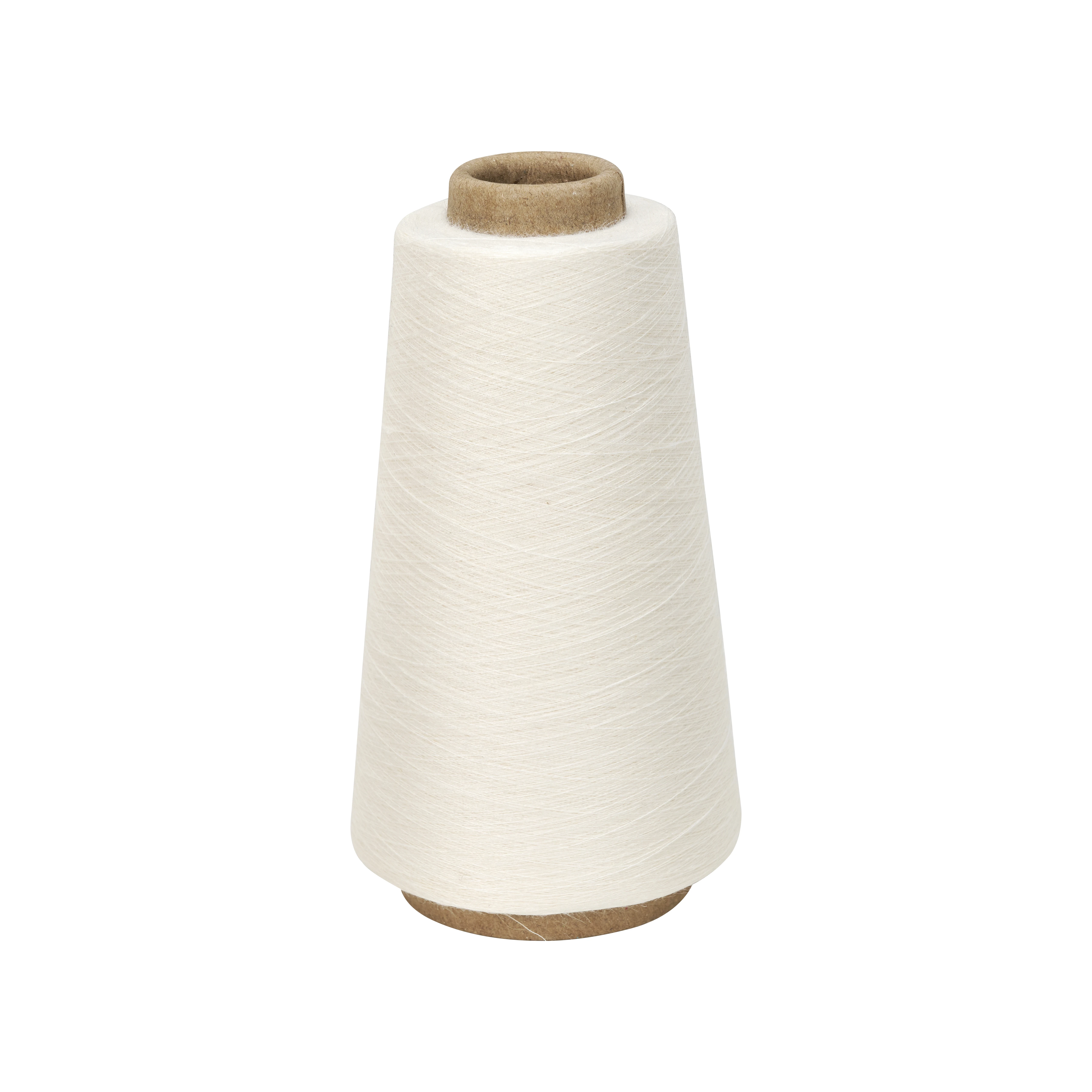 Moisture-Absorbent Clothing Material Blended OE Ramie Yarn 36Nm In White Custom Order By Request Produced In Vietnam