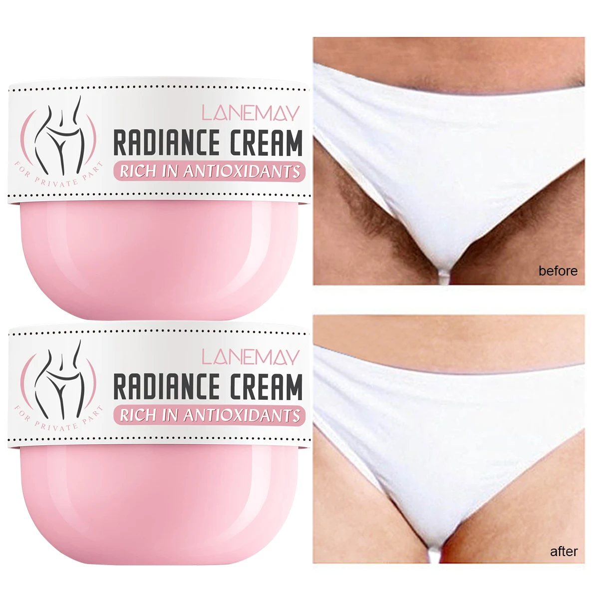 150g Wowen Intimate Part Radiance Cream Antioxidants with Hyaluronic Body Cream For Private Parts Skin Whiten Moisturize Cream