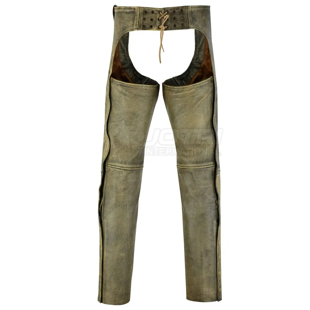 Leather Chaps With Custom Logo Custom Men Mesh Leather Chaps Best Design Breathable Hot Sale Products