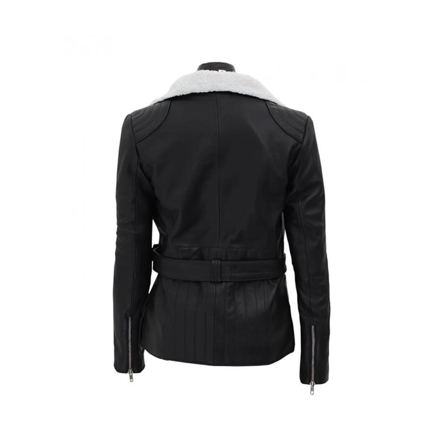 2023 Spring And Autumn Short Motorcycle Jacket Leather Coat Solid Black Slim Jackets Ladies Leather Jacket
