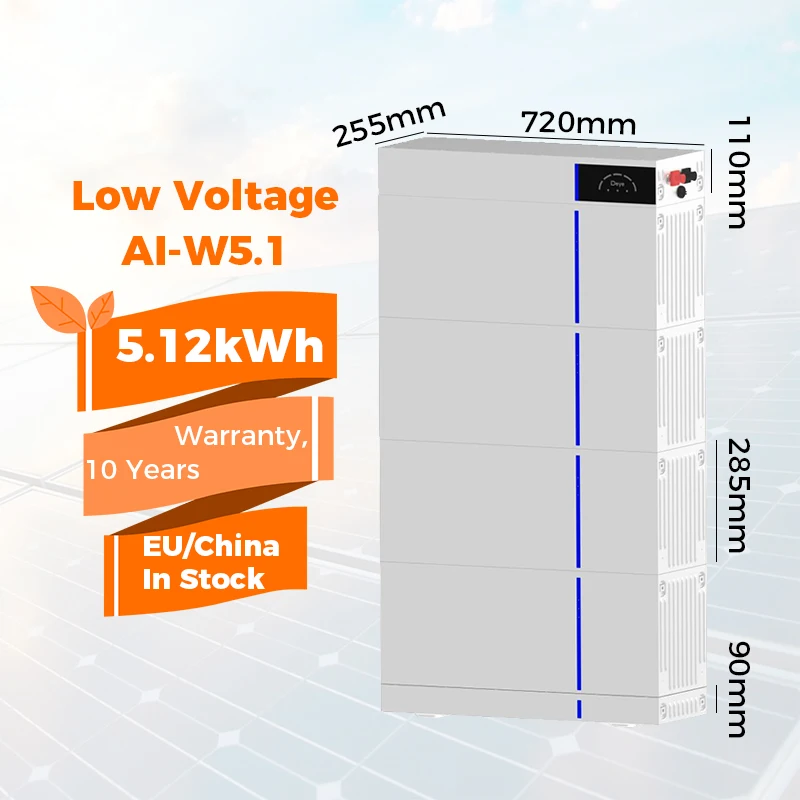 EU Rack Mounting 5.12KWh LiFePO4 Battery Deye 100 Ah BOS-GM5.1 Deye Lithium Batteries 5KW with BMS Management System